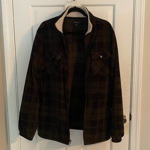 Croft & Barrow Fleece Plaid Shirt Jacket